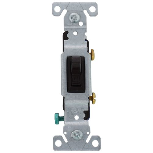 Main product image of 1P, 1/2 HP Brown Toggle Switch, 15A (120V)