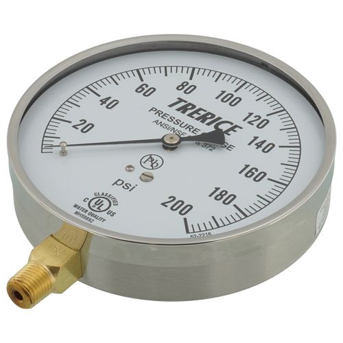 Main product image of 620B, 4-1/2" Pressure Gauge with Lower Mount (0-200 PSI)