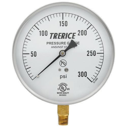Main product image of 620B, 4-1/2" Pressure Gauge with Lower Mount (0-300 PSI)