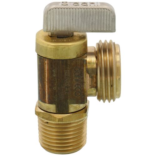 Main product image of 1/2" Female Sweat or 1/2" MIP x Male Hose, Angle Hose & Boiler Drain Valve, LF (Brass)