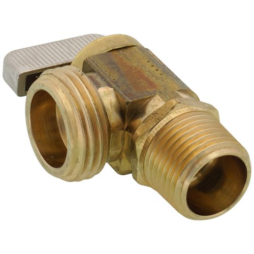 Main product image of 1/2" Female Sweat or 1/2" MIP x Male Hose, Angle Hose & Boiler Drain Valve, LF (Brass)