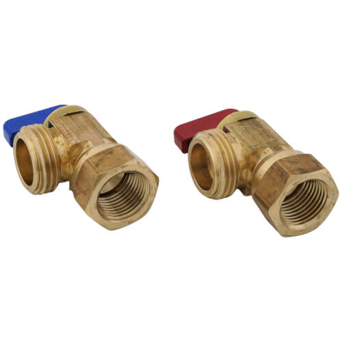 1/2" FIP Male Hose Boiler Drain, Pack of 2, Lead Free (Rough Brass)