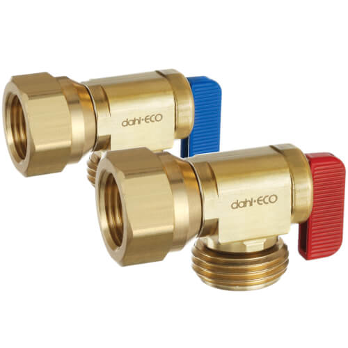 1/2" FIP Male Hose Boiler Drain, Pack of 2, Lead Free (Rough Brass)