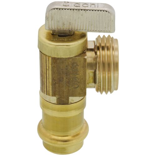 Main product image of 1/2" Female Press x Male Angle Hose Valve, Lead Free (Rough Brass)