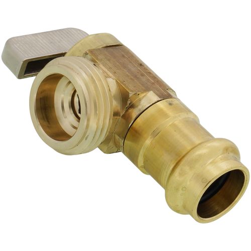 Main product image of 1/2" Female Press x Male Angle Hose Valve, Lead Free (Rough Brass)