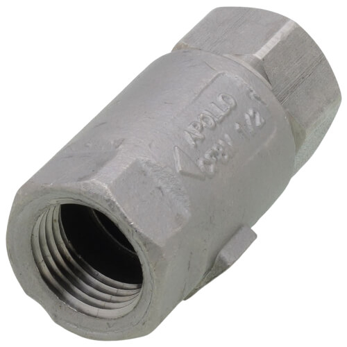 Main product image of 1/2" Threaded Stainless Steel Spring Check Valve