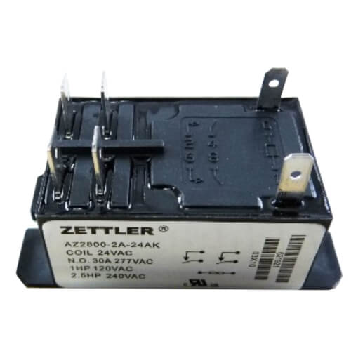 621921R Nordyne 621921R 24V 30A DPST Electrical Heat Relay
