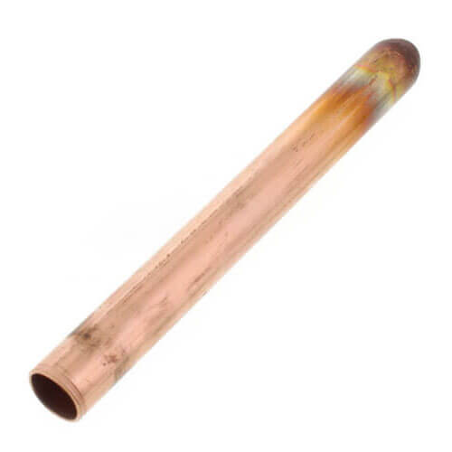 1/2" CTS x Spin Closed End Type L Copper Stub Out Bullet (6" Length)