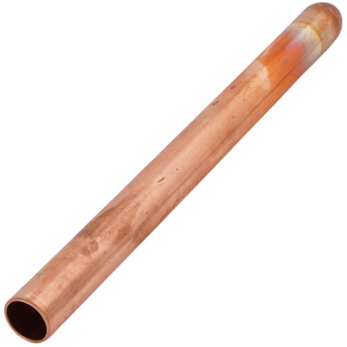 3/4" CTS x Spin Closed End Type L Copper Stub Out Bullet (18" Length)