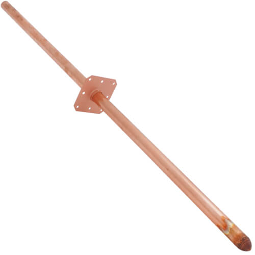 Main product image of 1/2" CTS x Spin Closed End Type L Copper Stub Out Bullet w/ Ear (24" Length)