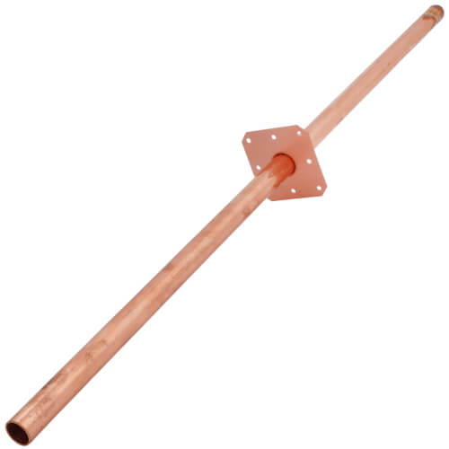 Main product image of 1/2" CTS x Spin Closed End Type L Copper Stub Out Bullet w/ Ear (24" Length)