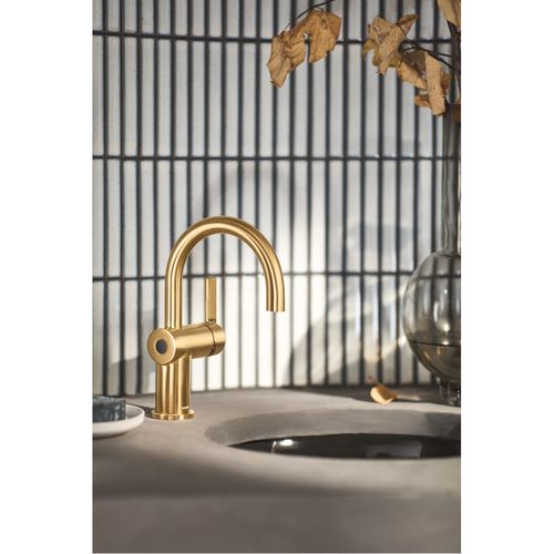 Main product image of Cia 1 Handle High Arc Touchless Bathroom Faucet (Brushed Gold), 6221EWBG