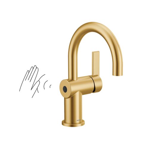 Main product image of Cia 1 Handle High Arc Touchless Bathroom Faucet (Brushed Gold), 6221EWBG