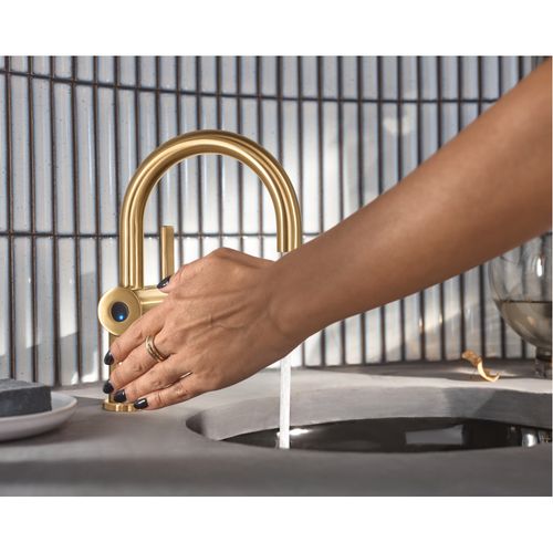 Main product image of Cia 1 Handle High Arc Touchless Bathroom Faucet (Brushed Gold), 6221EWBG