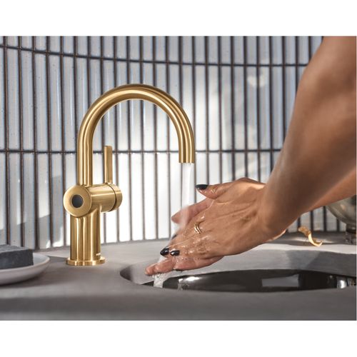 Main product image of Cia 1 Handle High Arc Touchless Bathroom Faucet (Brushed Gold), 6221EWBG