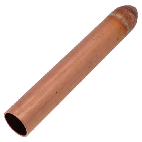 Main product image of 3/4" CTS x Spin Closed End Type L Copper Stub Out Bullet (6" Length)
