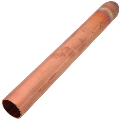 3/4" CTS x Spin Closed End Type L Copper Stub Out Bullet (8" Length)