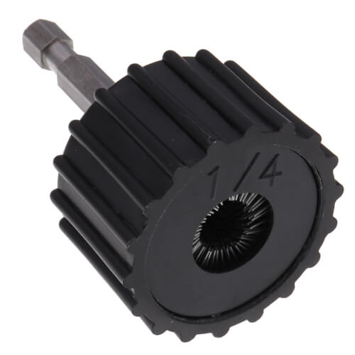 1/4" ID (3/8" OD) Power Copper Tube Cleaning Brush w/ 1/4" Hex Shank