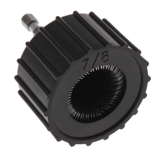 7/8" ID (1" OD) Power Copper Tube Cleaning Brush w/ 1/4" Hex Shank