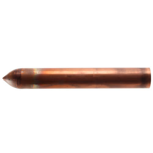 1" CTS x Spin Closed End Type L Copper Stub Out Bullet (8" Length)