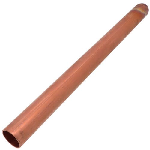 1" CTS x Spin Closed End Type L Copper Stub Out Bullet (15" Length)