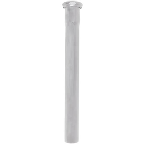 Main product image of 1-1/4" x 12", 17 Gauge, Slip Joint Extension Tube w/ Nuts and Washers (Chrome Plated)