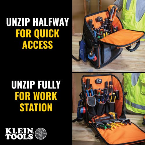 Main product image of Tradesman Pro Tool Station Tool Bag Backpack, 27 Pockets