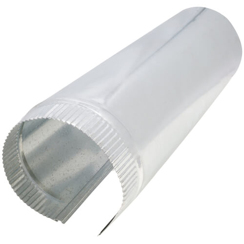 Main product image of 6" 26 Ga Galvanized Snaplock Smoke Pipe (2' Length)