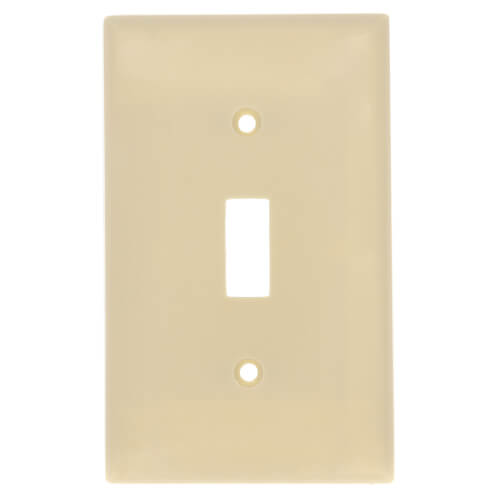 Main product image of Single toggle cover with 1/2" mounting screws (Ivory)