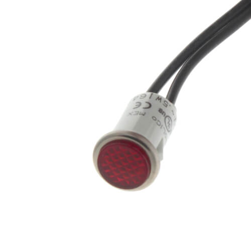 Main product image of Red Snap-In Pilot Light, 6" Leads, 250V (Pack of 5)