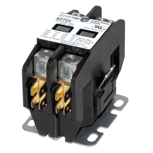 Main product image of 2 Pole Definite-Purpose Contactor w/ Box Lug Termination, A2L Compliant (40A, 208-240V)