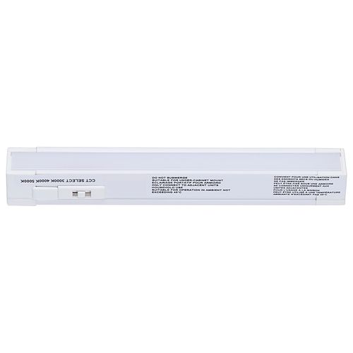 Main product image of 2W 6" LED Under Cabinet, 30K/40K/50K CCT Selectable, White Finish, 120V