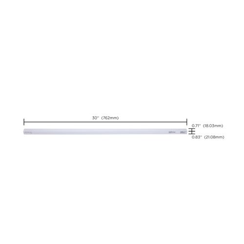 Main product image of 10W 30" LED Under Cabinet, 30K/40K/50K CCT Selectable, White Finish, 120V