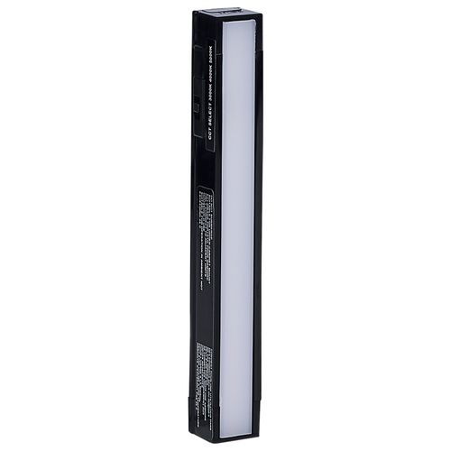 Main product image of 2W 6" LED Under Cabinet, 30K/40K/50K CCT Selectable, Black Finish, 120V
