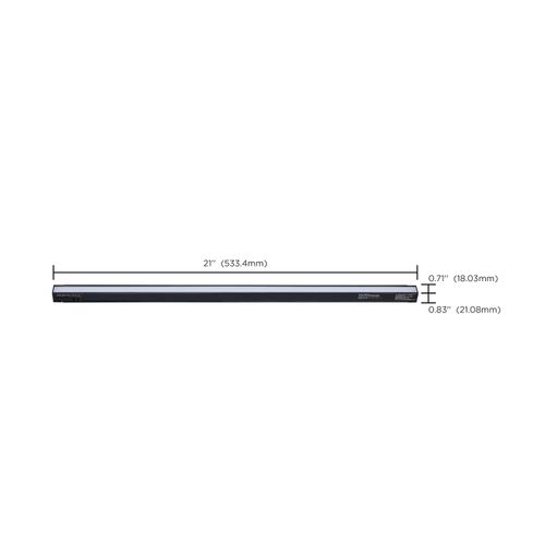 Main product image of 8W 21" LED Under Cabinet, 30K/40K/50K CCT Selectable, Black Finish, 120V