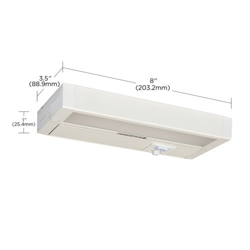 Main product image of 5 Watt 8 Inch LED White Under Cabinet Light CCT Selectable 40000 Hours