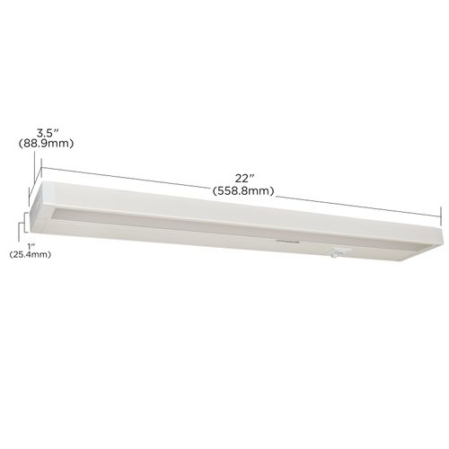 Main product image of 13 Watt 22 Inch LED White Under Cabinet Light CCT Selectable 40000 Hours