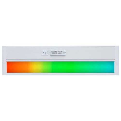 Main product image of 14" LED SMART Starfish RGB and Tunable White Under Cabinet Light White Finish