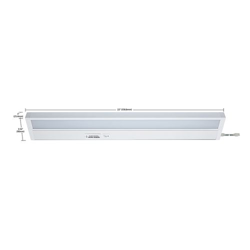 Main product image of 22" LED SMART Starfish RGB and Tunable White Under Cabinet Light White Finish
