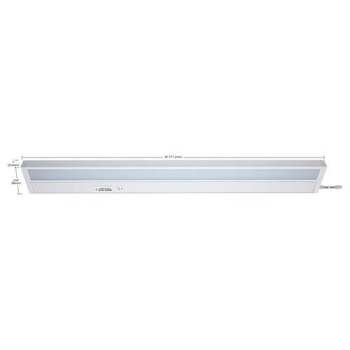Main product image of 28" LED SMART Starfish RGB and Tunable White Under Cabinet Light White Finish