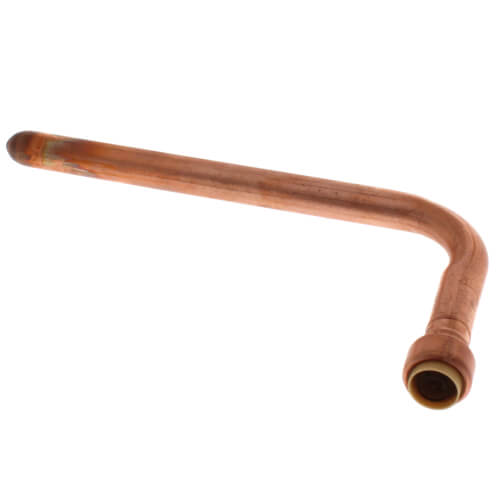 1/2" Push Fit Copper Stub Out Elbow (3-1/2" x 8-1/2")