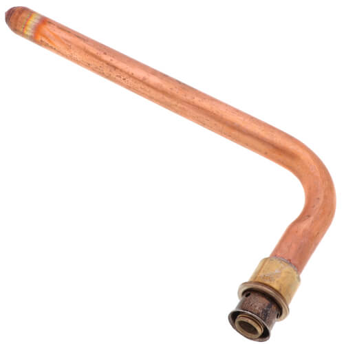1/2" PEX Press Copper Stub Out Elbow, 3-1/2" x 8" (Lead Free)