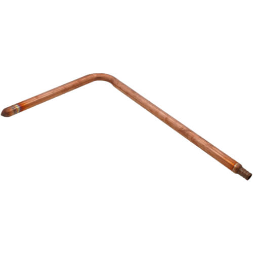 3/4" PowerPEX Crimp Copper Stub Out Elbow (13" x 6")