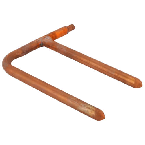 1/2" PowerPEX Crimp Double Copper Stub Out Elbow (8" x 8")