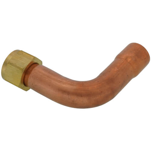 3/4" FIP Swivel × 3/4" Female Sweat Water Heater Connecter Elbow, Lead Free (3" x 3")