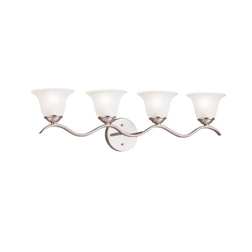 Main product image of Dover 30.5" 4 Light Vanity Light w/ Etched Seeded Glass (Brushed Nickel)