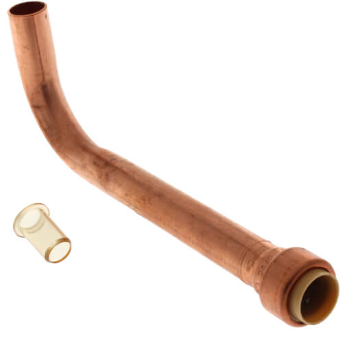 Main product image of 1/2" Male Sweat Copper Tub/Shower Elbow (6" x 2-1/4")