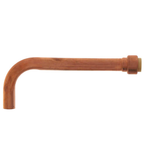 Main product image of 1/2" Male Sweat Copper Tub/Shower Elbow (6" x 2-1/4")