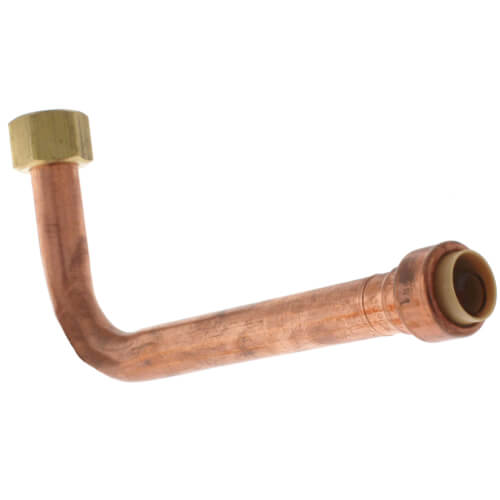 Main product image of 1/2" Female Swivel Copper Tub/Shower Elbow (6" x 3-1/2")