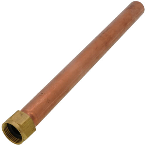 Main product image of 3/4" FIP Swivel × 3/4" Female Sweat Water Heater Connector Fitting, Lead Free (12" Length)